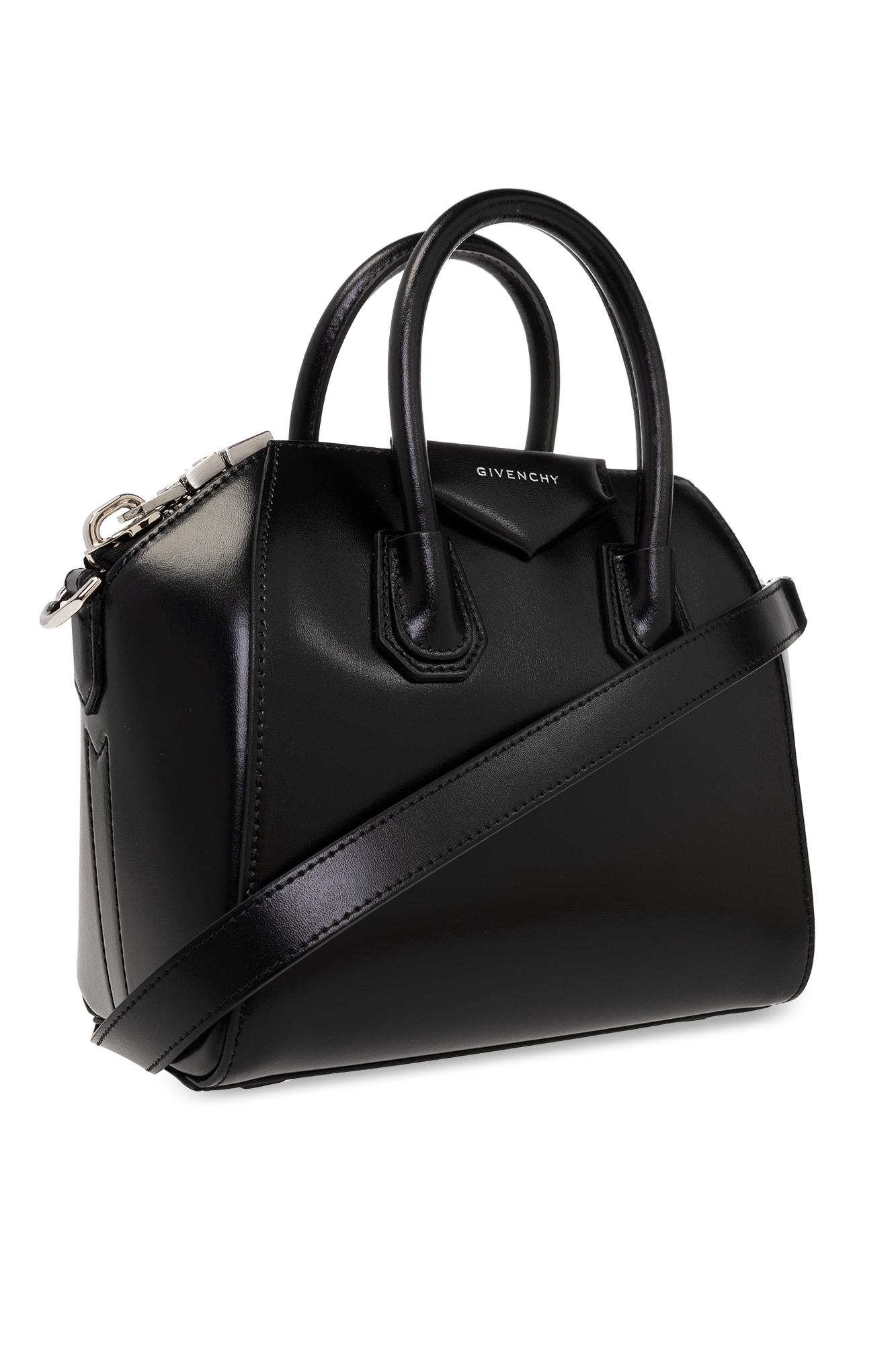 【関税＆送料込み】Givenchy Antigona Mini Shoulder Bag Mini Antigona bag in grained leather in - black | Givenchy US